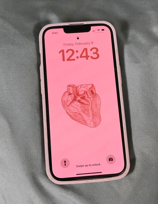 LIMITED EDITION: Valentine's Day Anatomical Heart Wallpaper - PINK Background